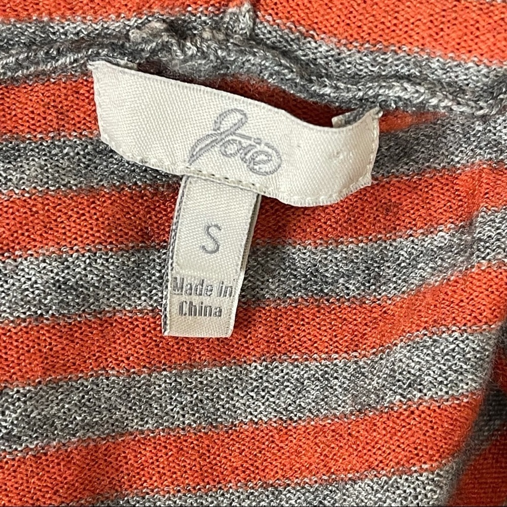 Joie Striped Wool Blend Hooded Sweater S - Picture 2 of 5